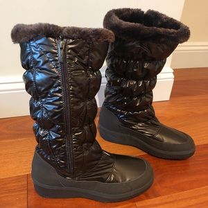 Pajar womens chocolate brown boots Sandra Waterproof warm comfy Boot zipper